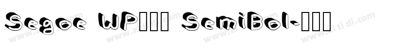 Segoe WP正黑體 SemiBol字体转换